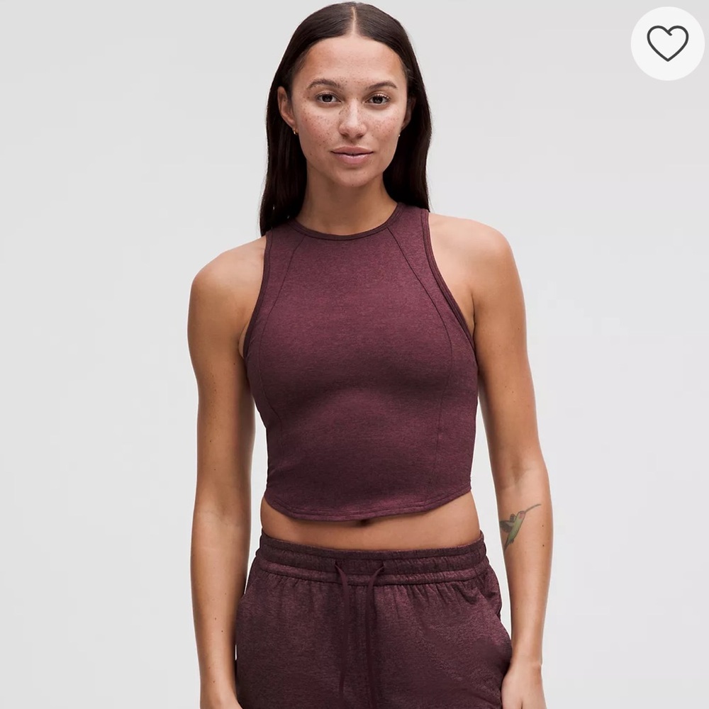 Softy Suedey Crewneck Cropped Tank Top